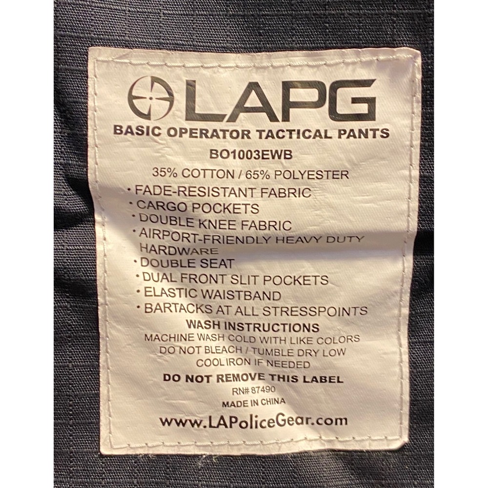 LAPG Basic Operator Tactical Pants Navy Blue 34x3… - image 4